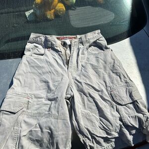 JNCO tan Men's Cargo Shorts with Multiple Pockets